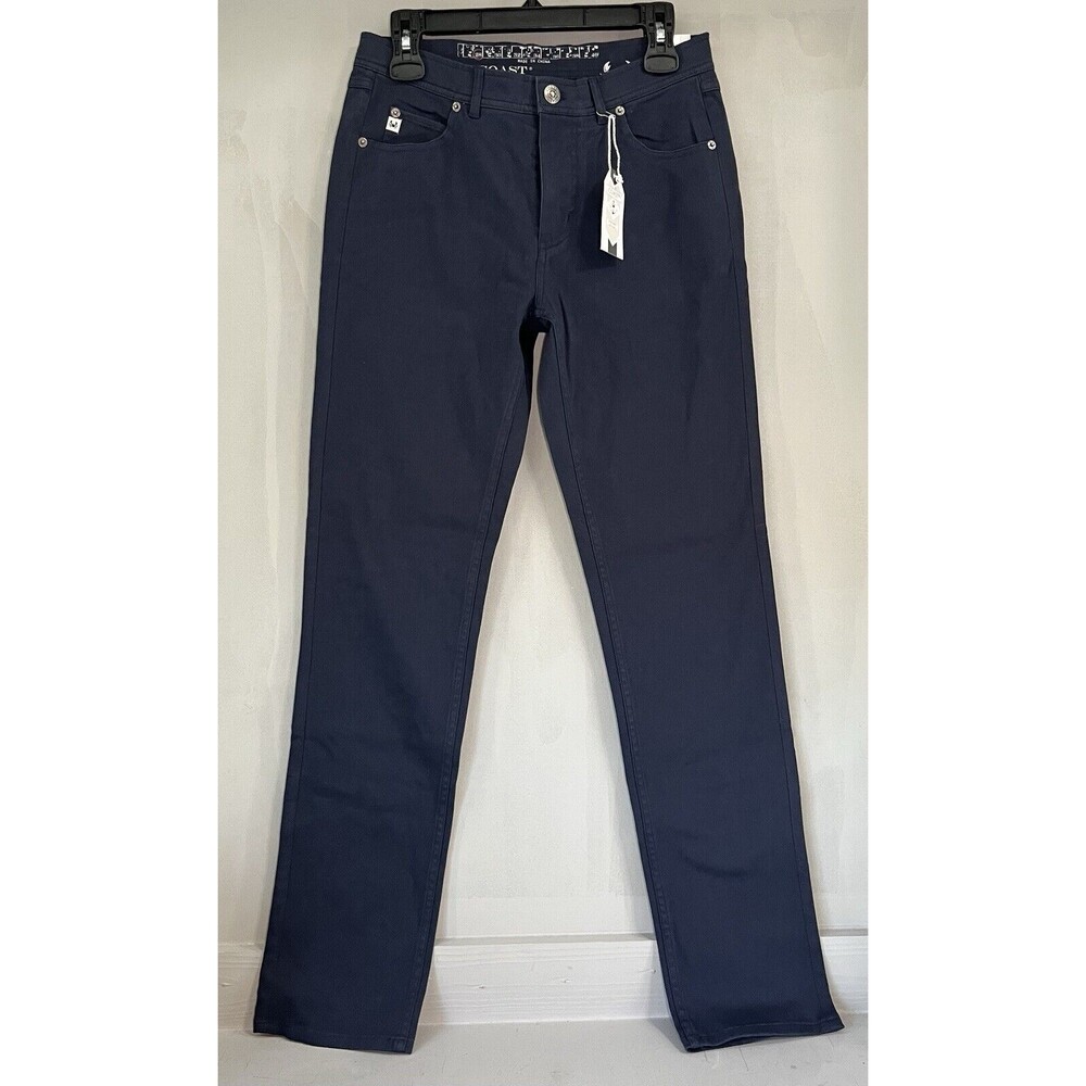 Coast Men's Deck Pants Size 28X32 Navy Mid Rise Stretch NWT‎